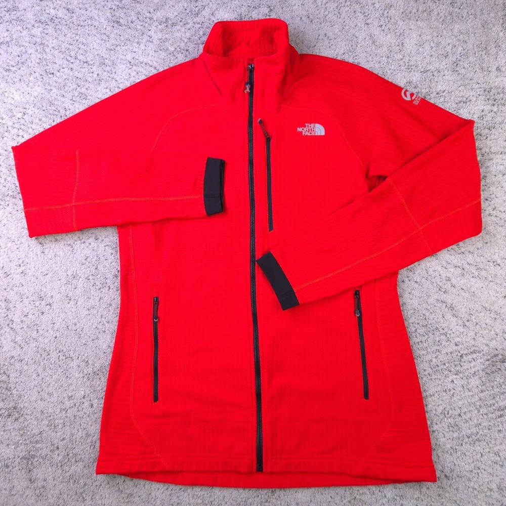 The North Face Jacket Womens Large Summit Series L2 Fuseform Waffle Knit Red EUC